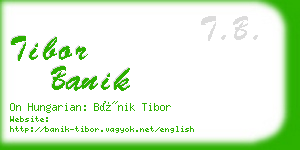 tibor banik business card